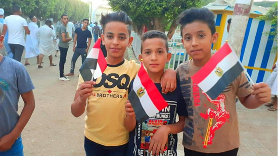  بالصور اعلام مصر تتقدم احتفالات الاطفال في ساحات صلاة عيد الأضحى بالمنيا