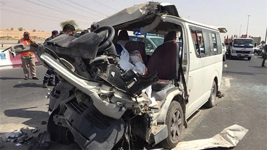 إصابة 10 أشخاص في حادث على صحراوي الإسماعيلية