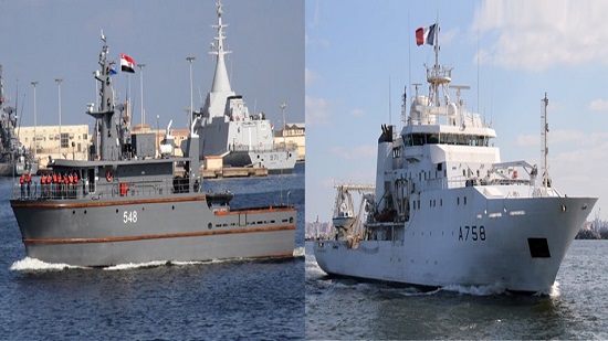 البحرية المصرية والفرنسية تنفذان تدريبًا بحريًا عابرًا بالبحر المتوسط
