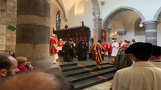 الكنيسة القبطية في سويسرا تحتفل بعيد شفيعها المصري القديس موريس