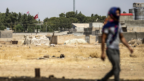 منطقة رأس العين السورية الحدودية مع تركيا