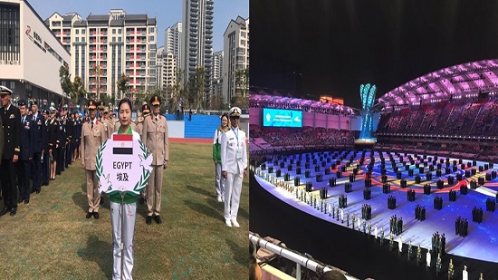مصر تشارك فى دورة الألعاب العالمية العسكرية السابعة بالصين
