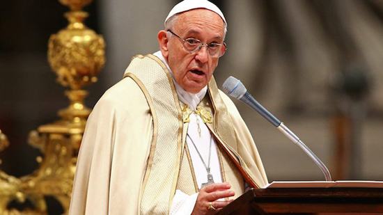  البابا فرنسيس : من الخطر اعتبار الآخر عدو ويجب قتله .. لان الله خلقه على صورته 