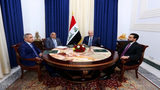 رئاسات العراق تدعوا إلى الحوار الوطني وترفض الحل الأمني