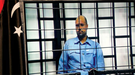 سيف الاسلام القذافى أمام المحكمة الدولية و دفاعه يطلب الاستئناف 