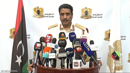 المتحدث ياسم الجيش الوطني الليبي اللواء حمد المسماري. أرشيف