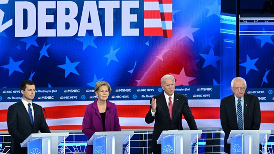 المرشحون الأربعة الذين يتصدرون السباق لتمثيل الحزب الديموقراطي في الانتخابات الرئاسية الأميركية