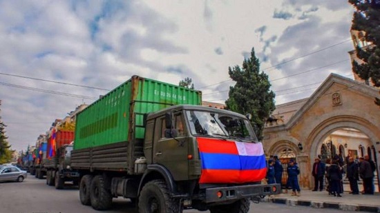 أرمن روسيا يرسلون 80 طن من المساعدات الإنسانية لأرمن سوريا
