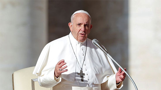  البابا فرنسيس : الحروب تبدأ احيانا من رفض الاخر والكراهية والانانية 
