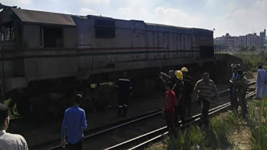 سقوط عجلة البوجي بقطار طنطا يتسبب في تعطل حركة القطارات
