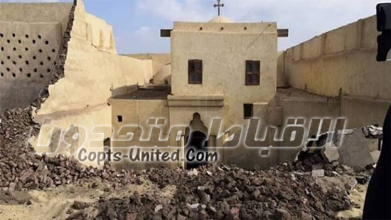  ترميم سور الكنيسة الأثرية لدير ابوفانا 