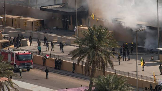 الهجوم علي السفارة الامريكية في بغداد 