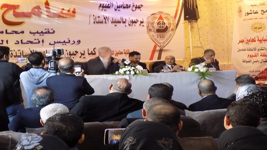 قيب المحاميننؤيد القوات المسلحة والدولة المصرية في الدفاع