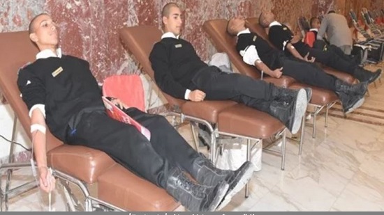 حملة للتبرع بالدم بمشاركة ضباط وأفراد قوات الأمن بجنوب سيناء
