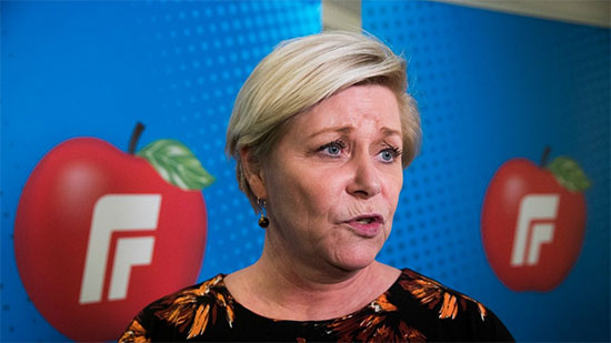 وزيرة المالية النرويجية تستقيل من الحكومة بسبب إعادة داعشية