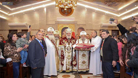  افتتاح كنيسة العذراء بالعاشر في قداس الغطاس