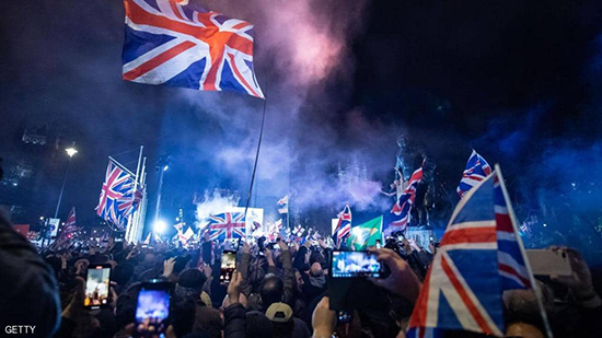 احتفالات بريطانية بالخروج في قلب لندن