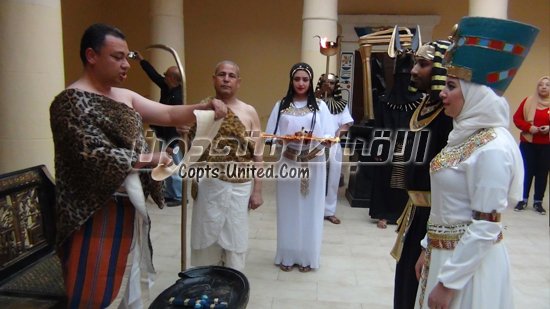  أول فرح فرعوني في مصر و مراسم الزفاف علي يد الكاهن الأعظم في موكب ملكي