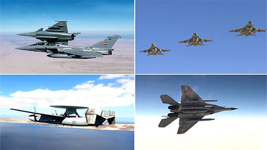 القوات الجوية المصرية والفرنسية تنفذان تدريب جوى عابر بمشاركة حاملة الطائرات الفرنسية 
