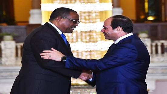  الرئيس السيسى يستقبل رئيس وزراء أثيوبيا السابق 
