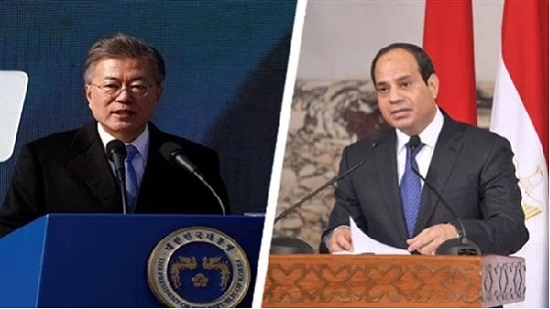 السيسى يعرب لرئيس كوريا الجنوبية عن تضامن مصر مع بلاده فى مواجهة كورونا