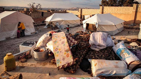 أرشيفية لمخيم في شمال غرب سوريا