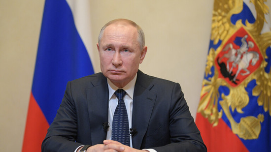 الرئيس الروسي فلاديمير بوتين يبعث رسالة إلى الشعب