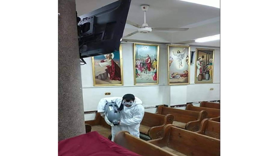  حملة لتطهير كنيسة أبو سفين بملوي