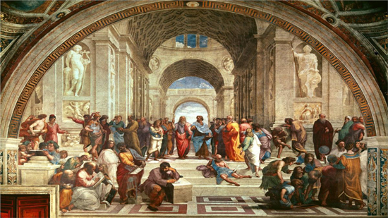 لوحة مدرسة اثينا