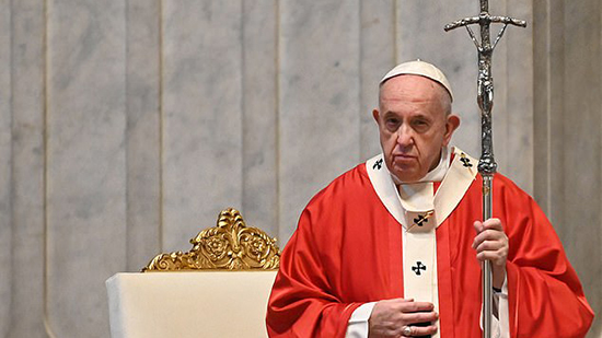 البابا فرنسيس نصلى من اجل المتاجرين بازمة كورونا