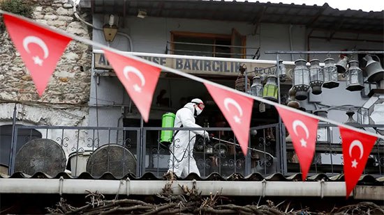 تركيا : 98 وفاة جديدة بفيروس كورونا 