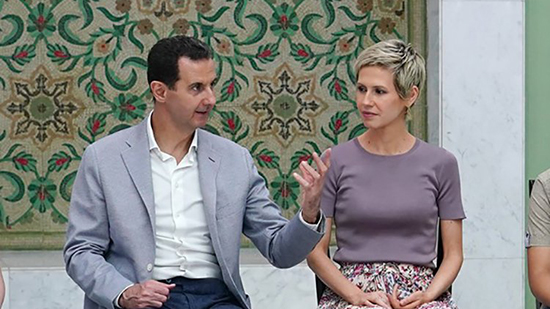 الرئيس السوري بشار الأسد وزوجته أسماء الأسد