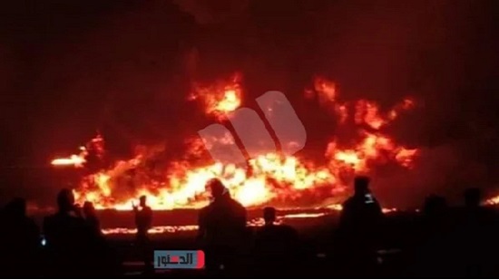انفجار ناقلة وقود فى العاشر من رمضان والسائق يتجنب كارثة (صور)