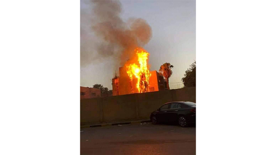  اخماد حريق مستشفى حميات امبابة دون اصابات 
