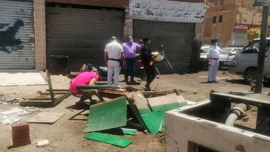 إزالة فورية للإشغالات بمدينة بدر