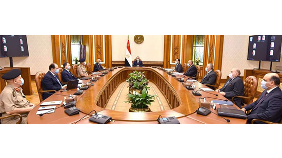  الرئيس يرأس اجتماع مجلس الامن القومي لاستعراض الوضع في ليبيا وملف سد النهضة