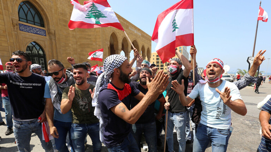محتجون لبنانيون، 10 يونيو 2020