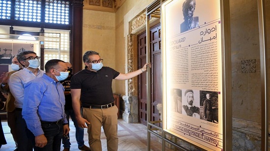 بالصور.. وزير السياحة يتفقد قصر البارون بعد ترميمه