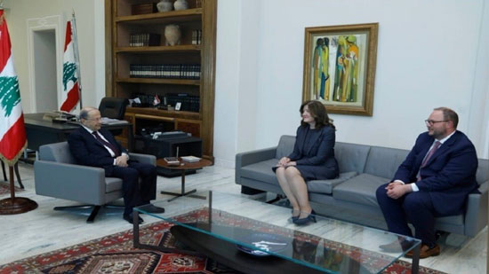 الرئيس اللبناني ميشال عون يلتقي السفيرة الأمريكية، أرشيف