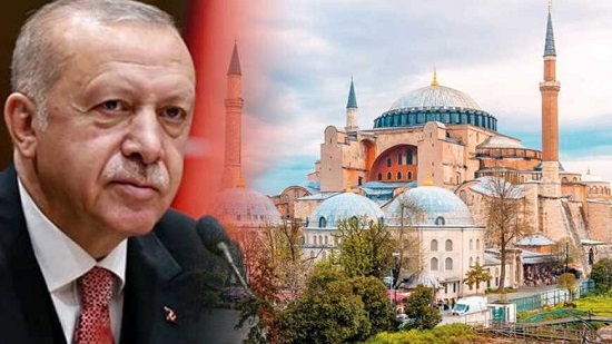 أردوغان وكنيسة  آيا صوفيا