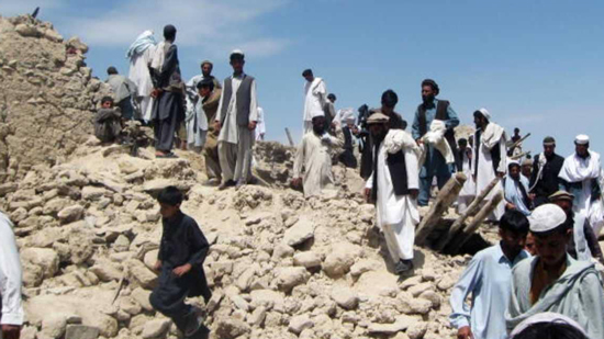 جانب من آثار زلزال ضرب أفغانستان - أرشيف