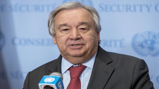  الأمين العام للأمم المتحدة، أنطونيو غوتيريش،