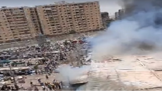 الحماية المدنية تنجح فى السيطرة على حريق سوق توشكى بحلوان دون إصابات
