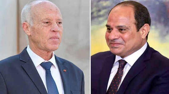  الرئيس السيسي يتلقي التهنئة من الرئيس التونسي بعيد الأضحي