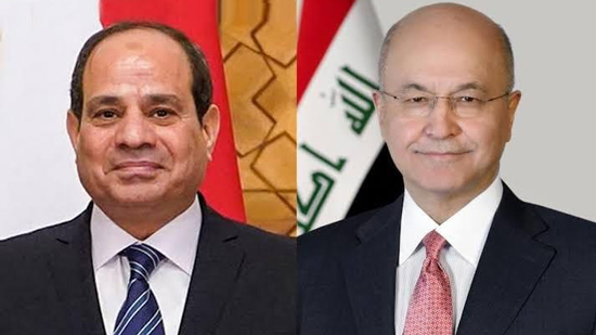  الرئيس السيسي يهنئ الرئيس العراقي بعيد الأضحي