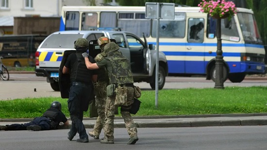 القبض على محتجز الرهائن في كييف