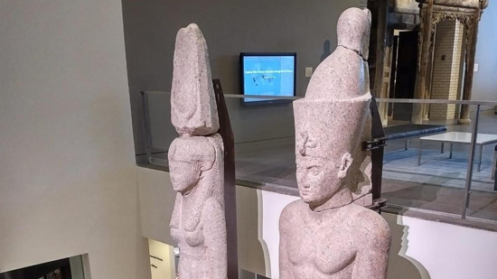  عودة تمثالين ملكيين إلى مصر لعرضهما بالمتحف المصري الكبير