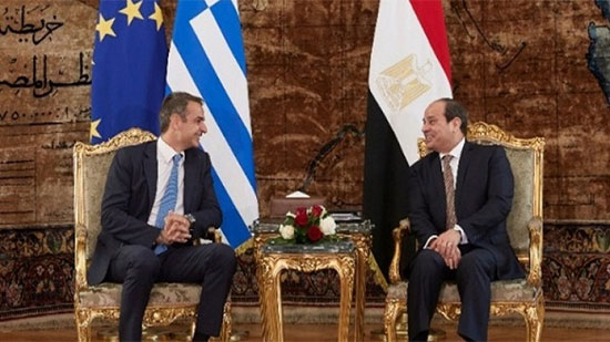 الرئيس السيسي يبحث مع رئيس وزراء اليونان تطورات الأوضاع في منطقة شرق المتوسط