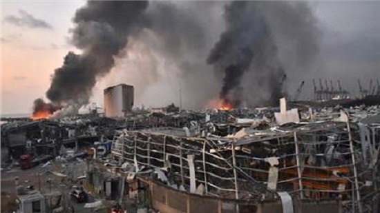 حريق بمرفأ بيروت