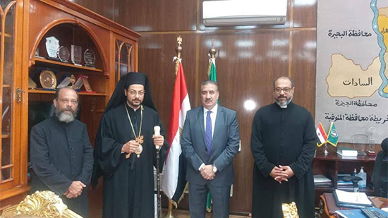 الأنبا باخوم يلتقى محافظ المنوفية لاعلانه الدلتا منطقة ثالثة لايبارشية البطريركية